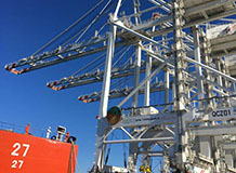 Три самых больших причальных крана в мире доставлены на терминал APM порта Танжера Med II