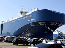 Самое большое судно в мире для перевозки автомобилей работающее на СПГ представили в Бремерхафене